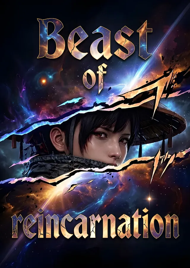 Beast of Reincarnation: Yıldızlı Zeminde Hasır Şapka metal tablo