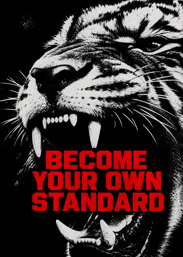 Become Your Own Standard metal tablo