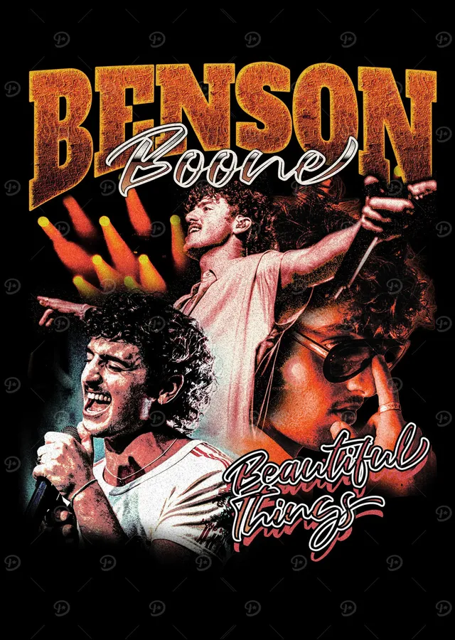 Benson Boone - Beautiful Things Retro Afiş metal tablo