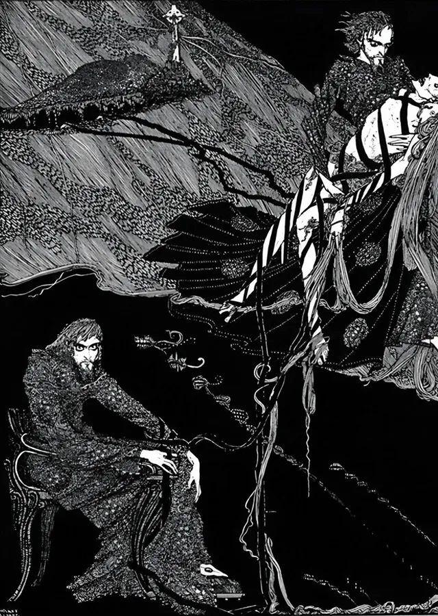 Berenice - Harry Clarke metal tablo