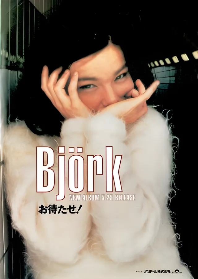 Björk: Beyaz Kürk Kadrajı metal tablo