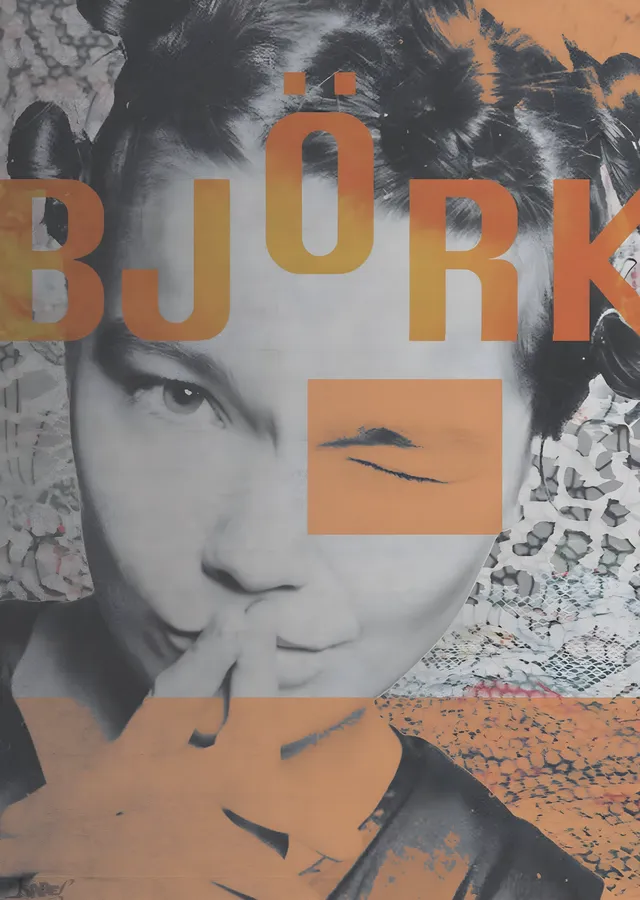 Björk: Yarım Ton Baskı metal tablo