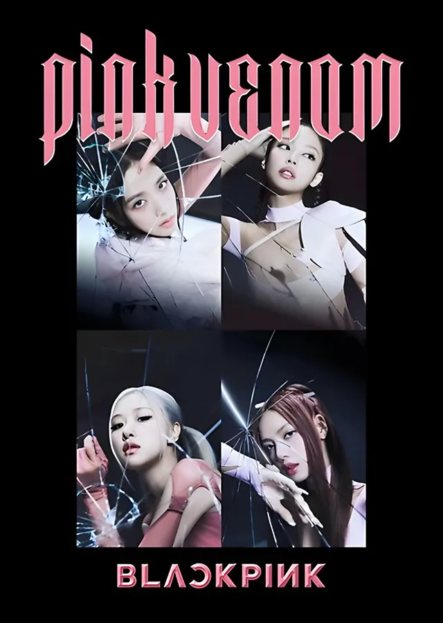 BLACKPINK - Pink Venom metal tablo