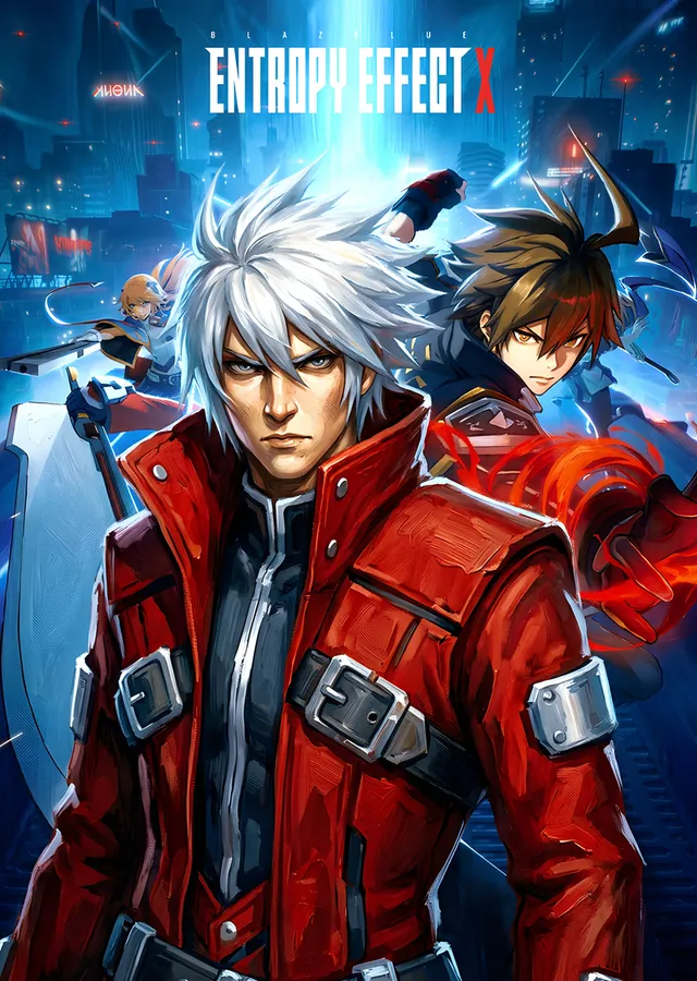 BlazBlue Entropy Effect: Beyaz Saçlı İkili metal tablo
