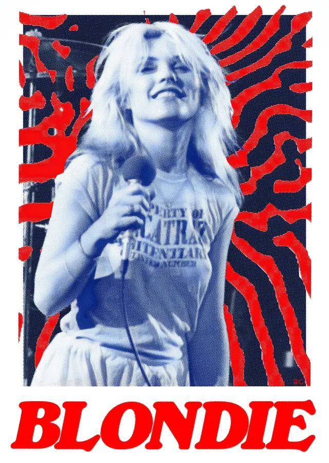 Blondie - Debbie Harry Sahnede metal tablo