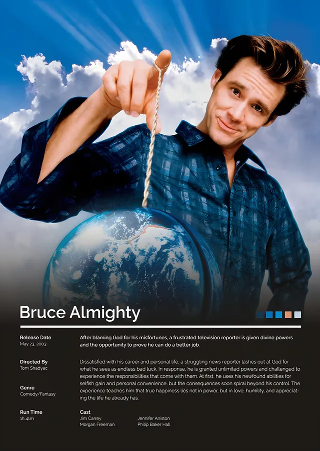 Bruce Almighty metal tablo