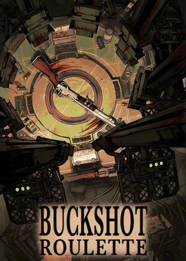 Buckshot Roulette: Masada Bekleyen Pompalı metal tablo