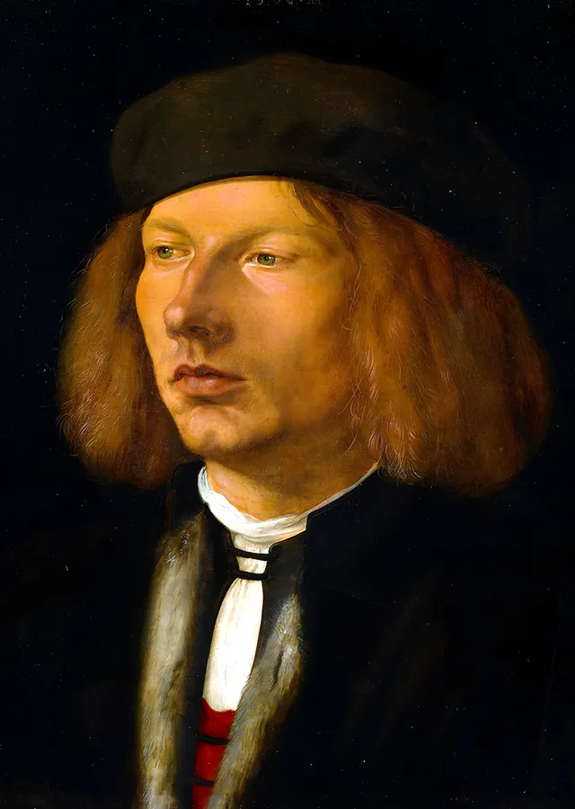 Burkard von Speyer Portresi - Albrecht Dürer metal tablo