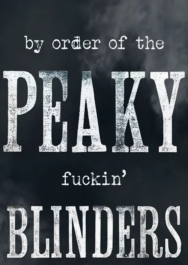 By Order of the Peaky Blinders metal tablo
