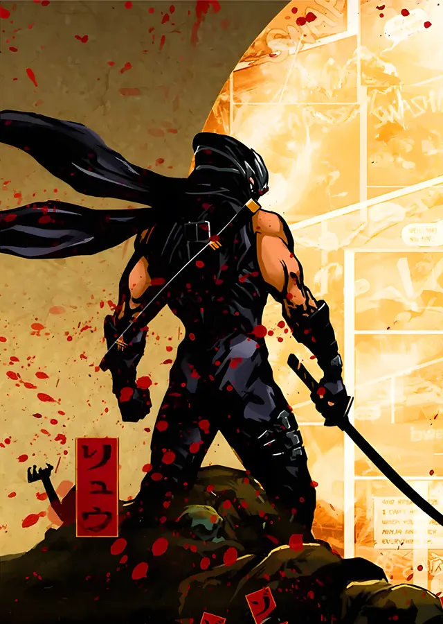 Ryu Hayabusa metal tablo