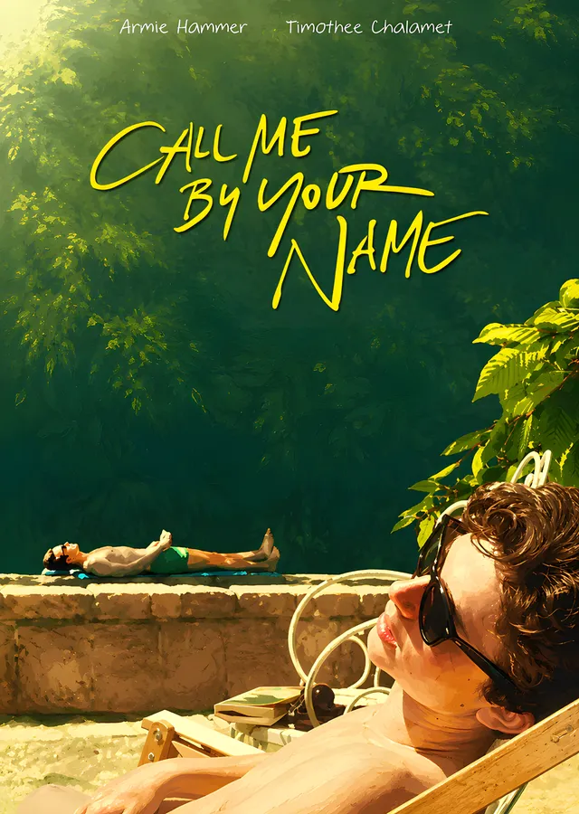 Call Me by Your Name - Havuz Başı metal tablo