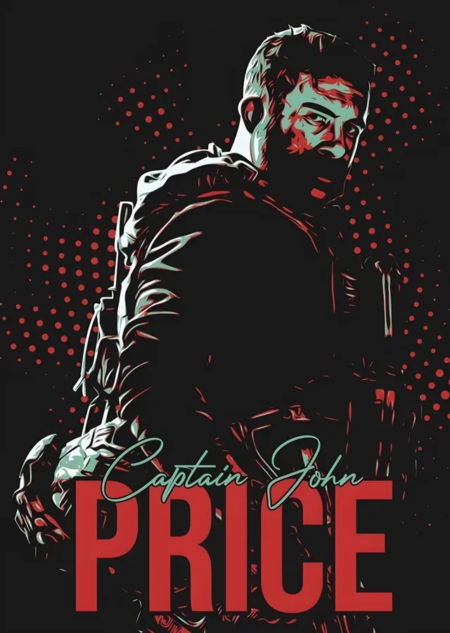 Call of Duty - Captain Price metal tablo