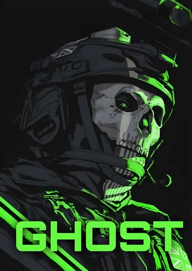 Call of Duty Ghost - Neon Hat metal tablo