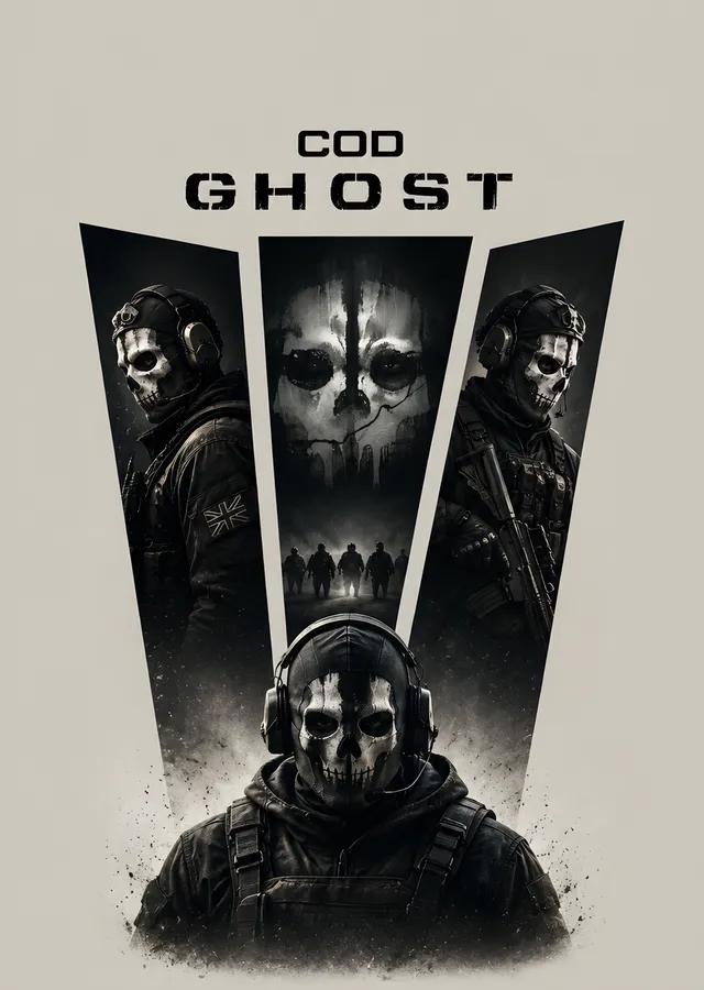 Call of Duty Ghosts - Minimalist Afiş metal tablo