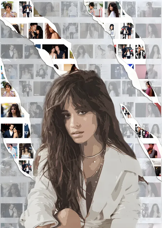 Camila Cabello: Fotoğraf Duvarı Kolajı metal tablo