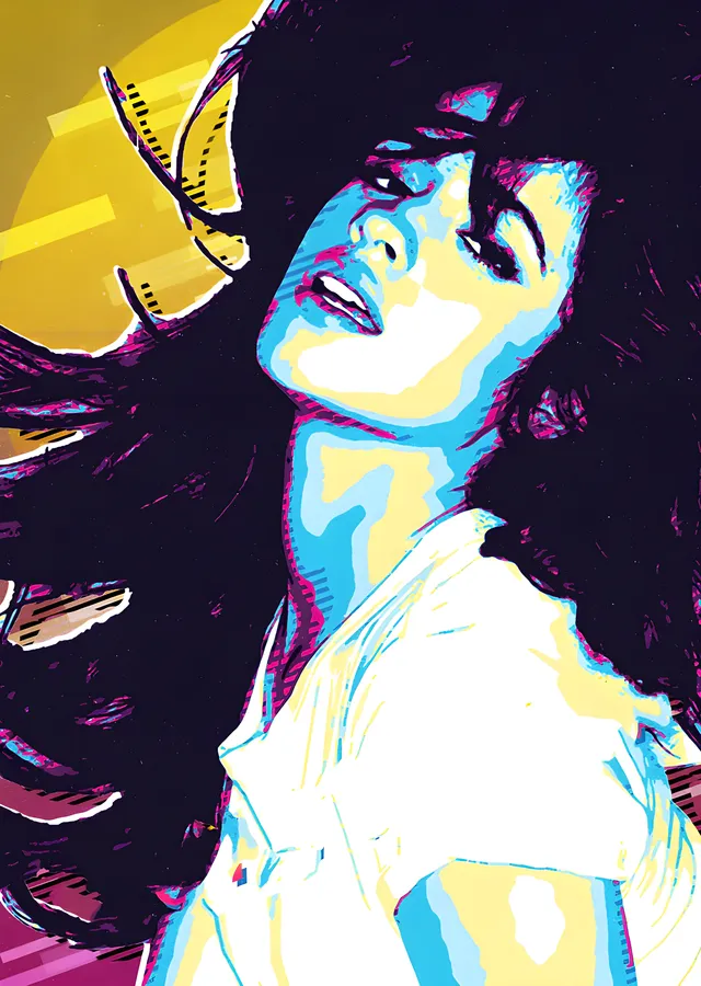 Camila Cabello - Sarı Şapka metal tablo