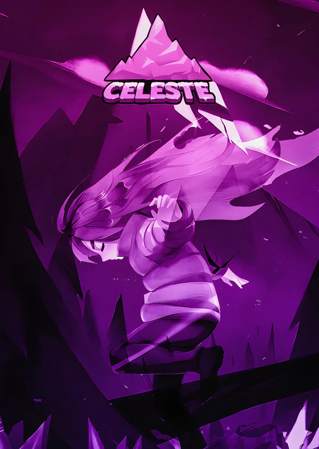 Celeste: Mor Dağda Tırmanış metal tablo
