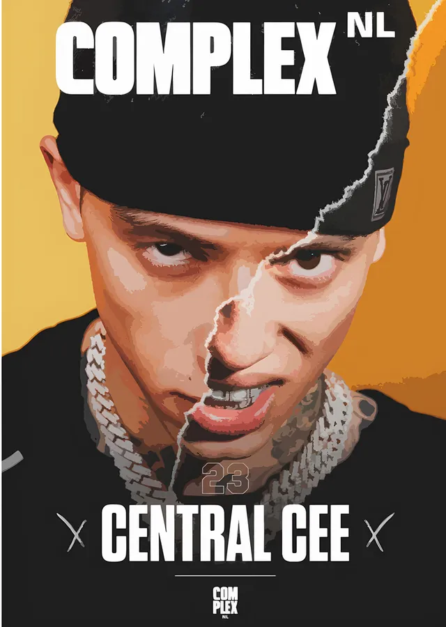 Central Cee - Dergi Kapağı metal tablo