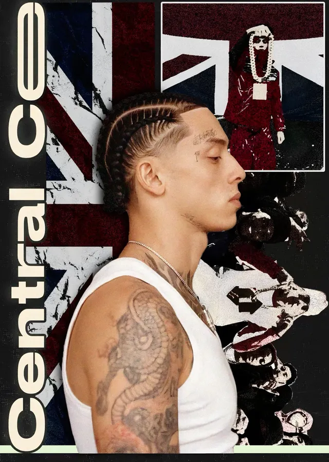 Central Cee - Union Jack metal tablo