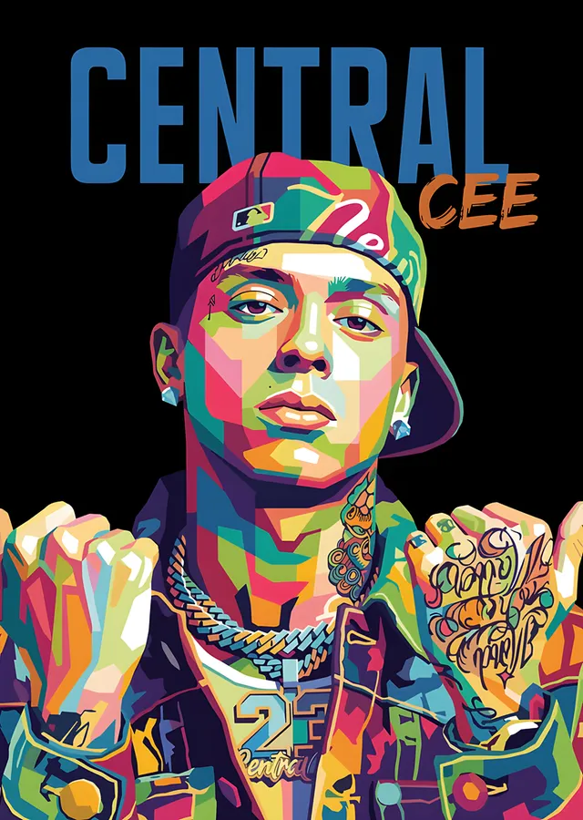 Central Cee - WPAP metal tablo