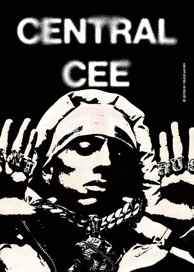 Central Cee - Yüksek Kontrast metal tablo