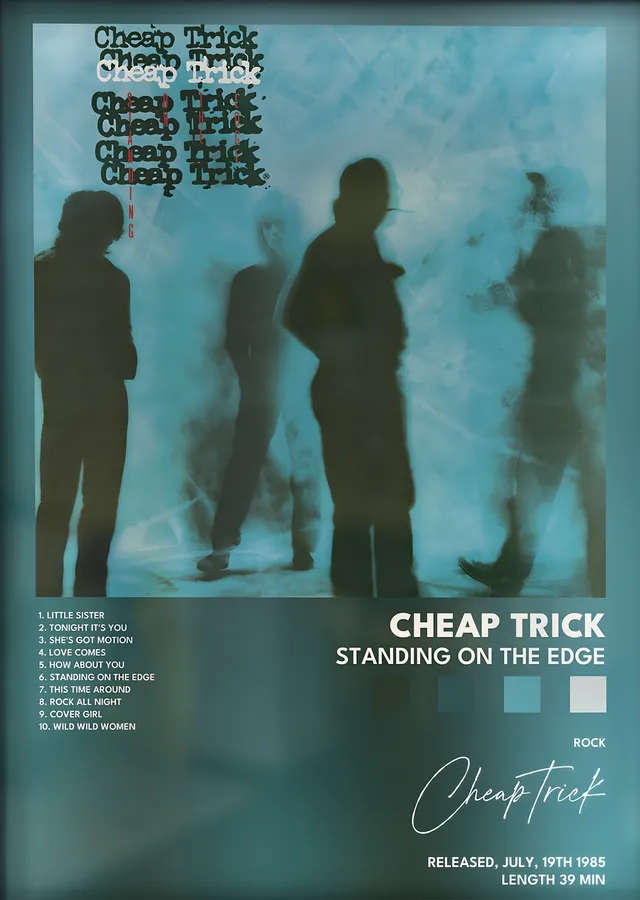 Cheap Trick: Standing on the Edge metal tablo