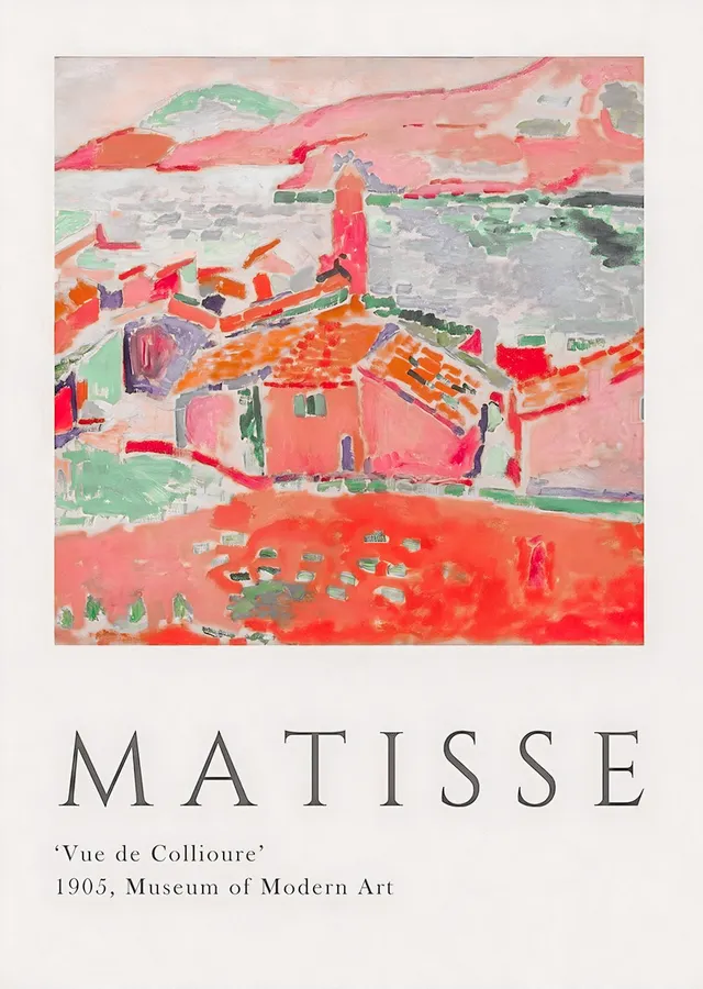Collioure Manzarası - Henri Matisse metal tablo