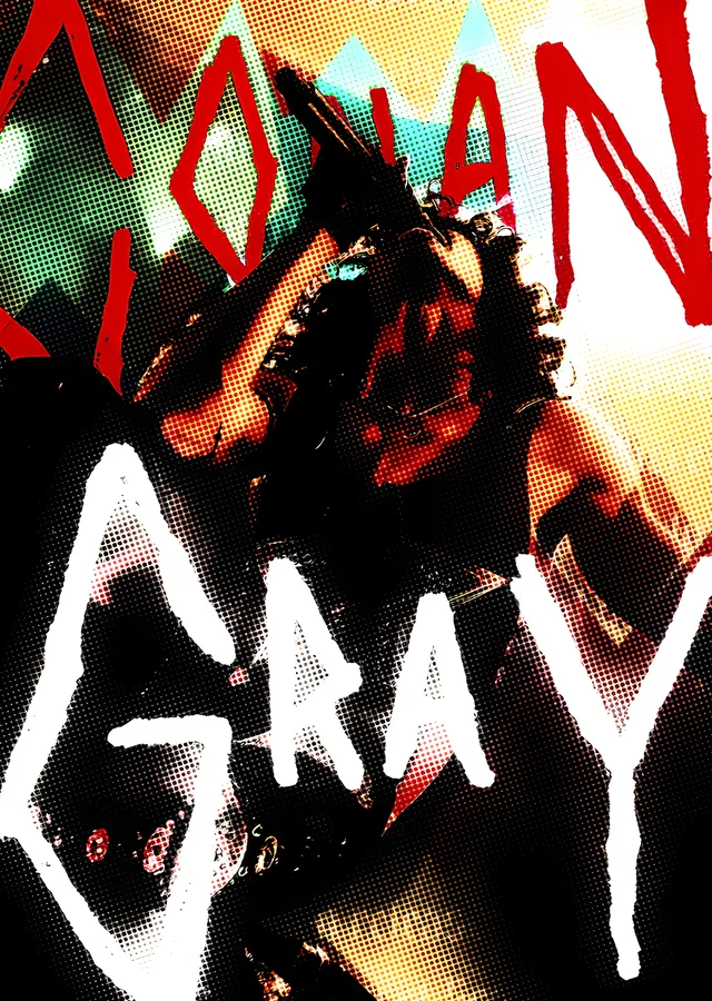 Conan Gray: Grafiti Tipografi metal tablo