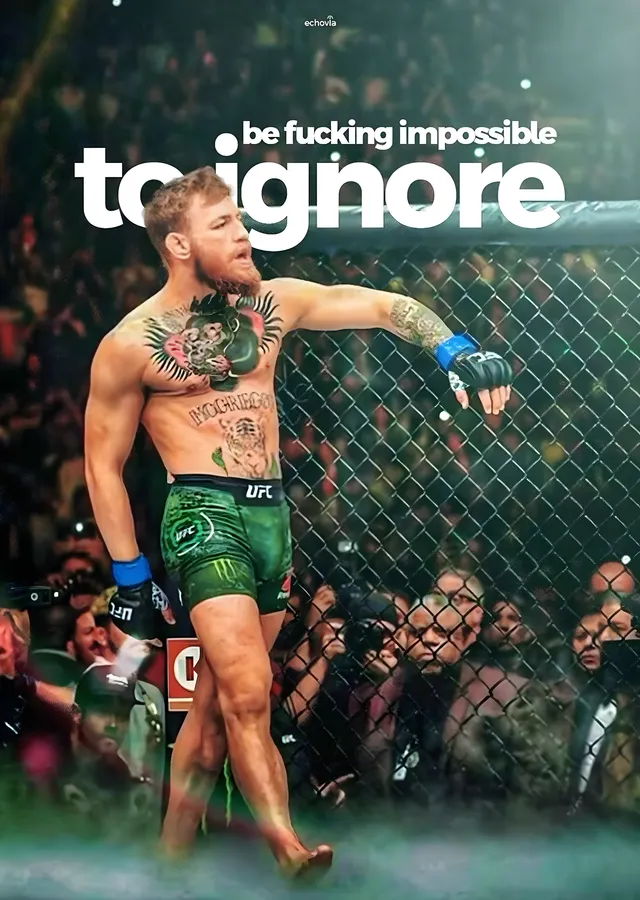Conor McGregor: Kafeste Meydan Okuma metal tablo