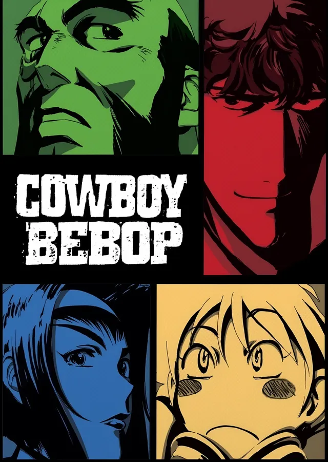 Cowboy Bebop - Dörtlü Kare metal tablo