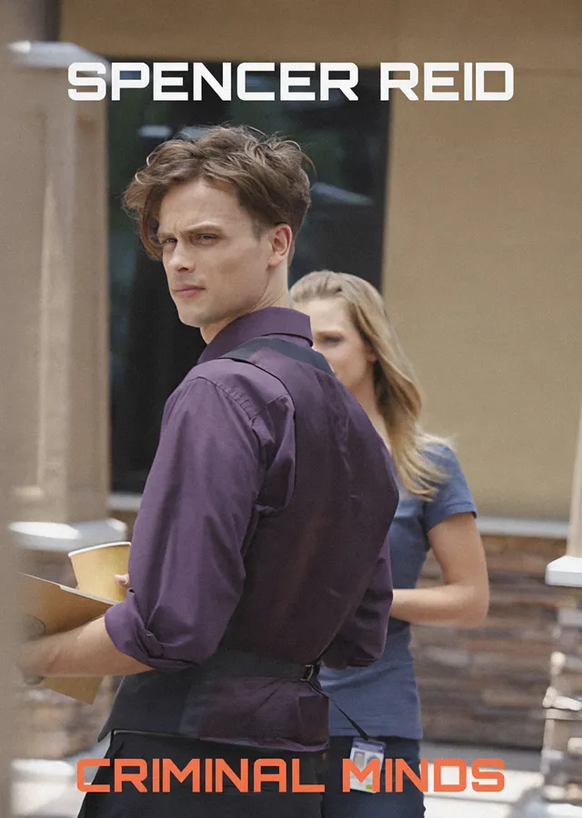 Criminal Minds: Mor Gömlekli Spencer Reid metal tablo