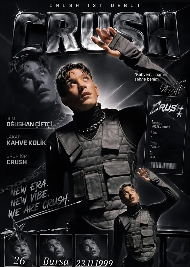 Crush - Oğuzhan Çiftçi Debüt Kartı metal tablo