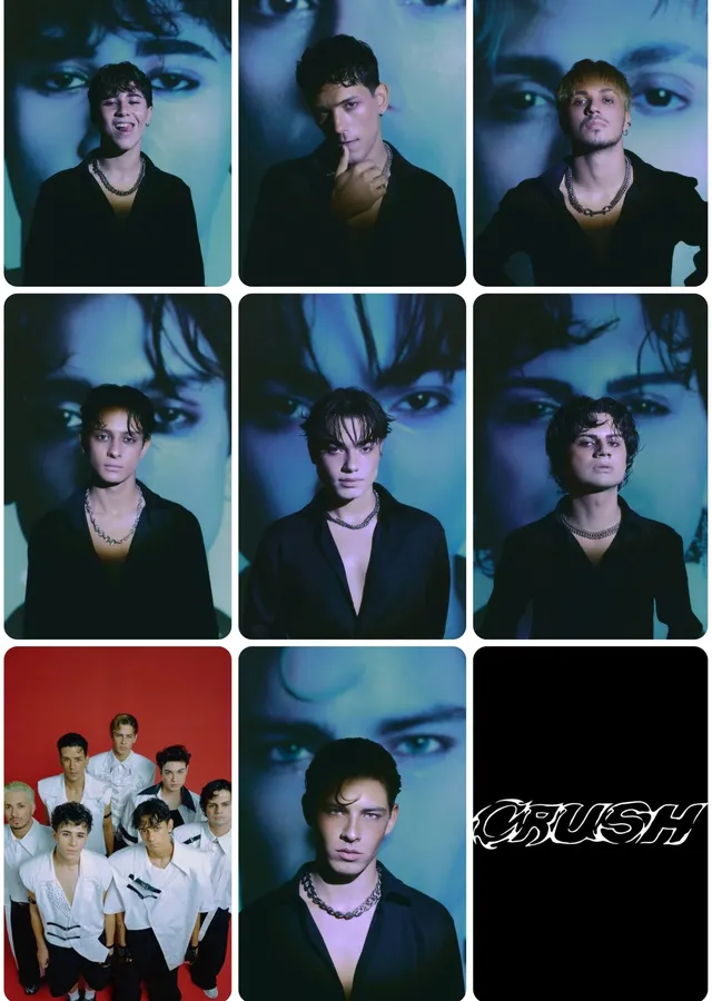 Crush - Polaroid Izgarası metal tablo