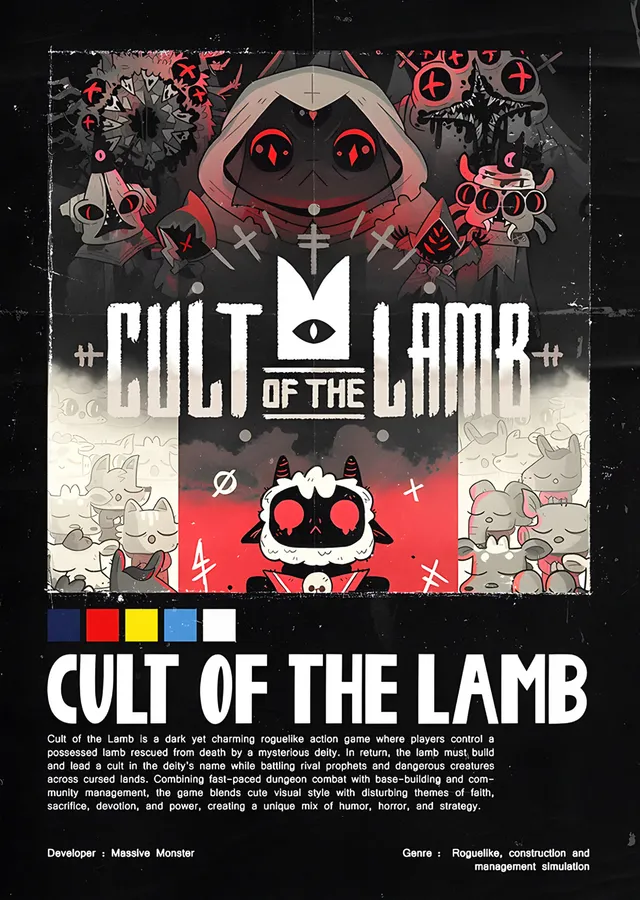 Cult of the Lamb: Künye Düzeninde Kuzu metal tablo