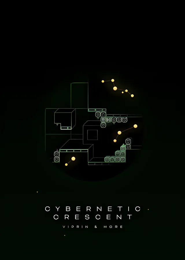Cybernetic Crescent - Yeşil Devre metal tablo