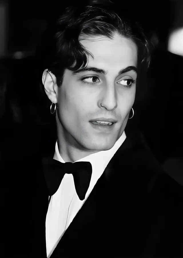 Damiano David: Smokinli Portre metal tablo