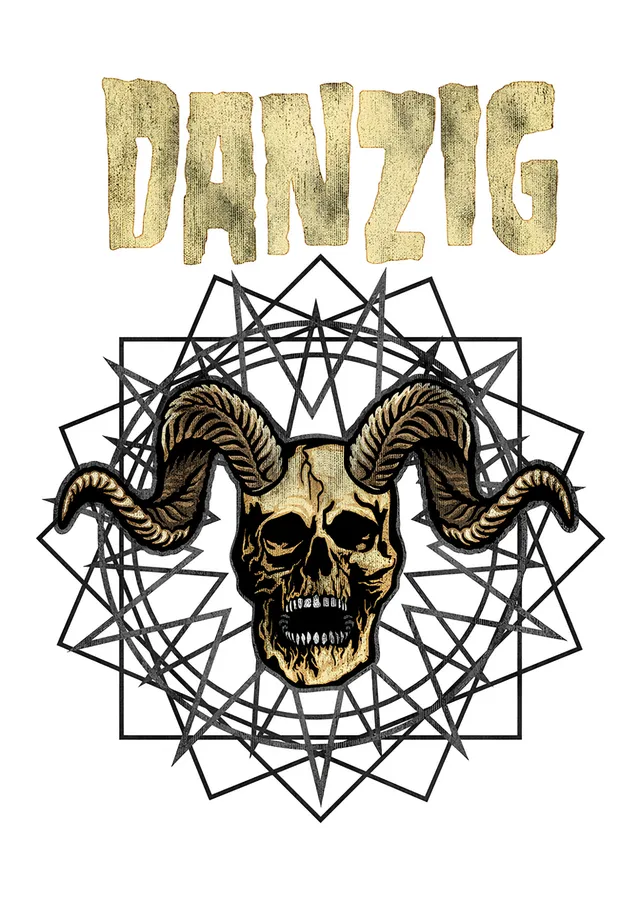 Danzig: Boynuzlu Kafatası Amblemi metal tablo