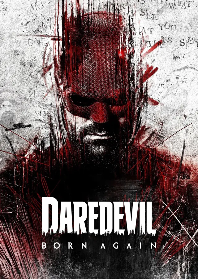 Daredevil - Kırmızı Fırça metal tablo