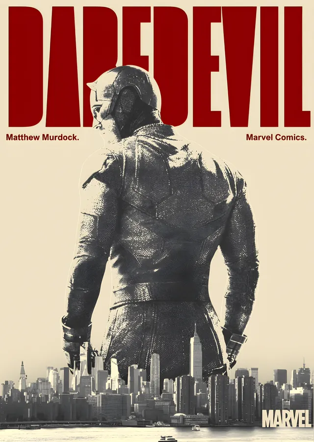 Daredevil - Şehrin Üstünde metal tablo