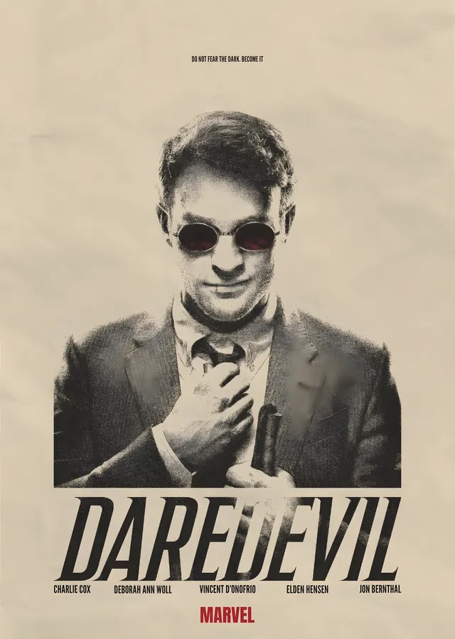 Daredevil - Vintage Portre metal tablo