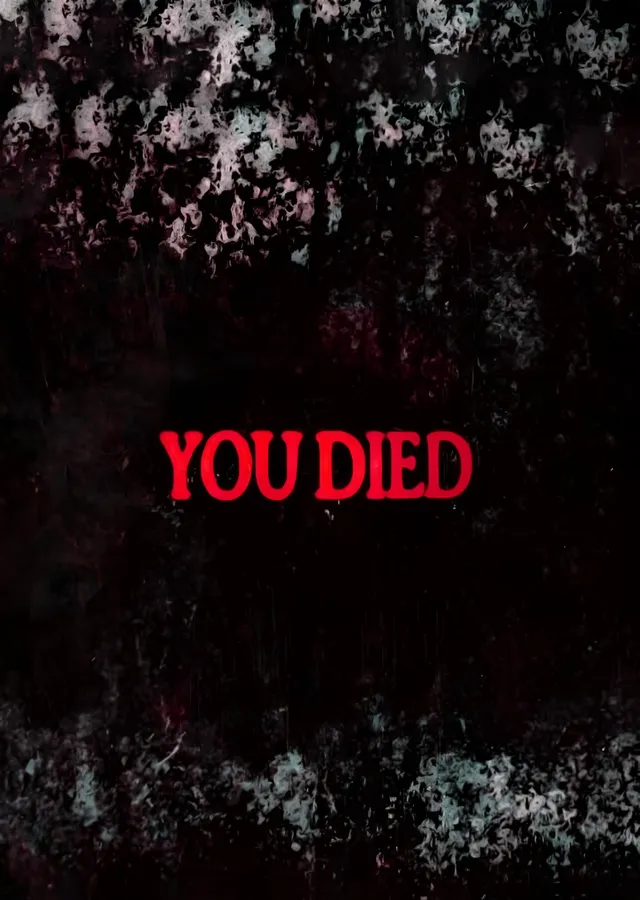 Dark Souls - You Died Ekranı metal tablo