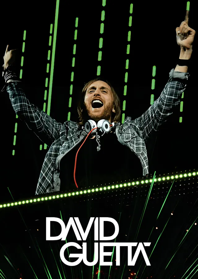 David Guetta - Konser Sahnesi metal tablo