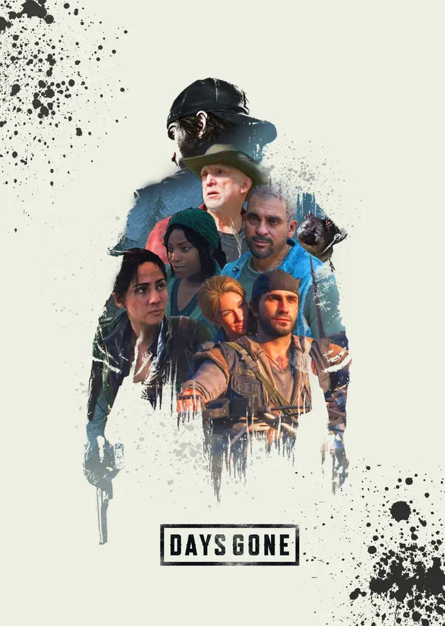 Days Gone: Karakter Kolajı metal tablo