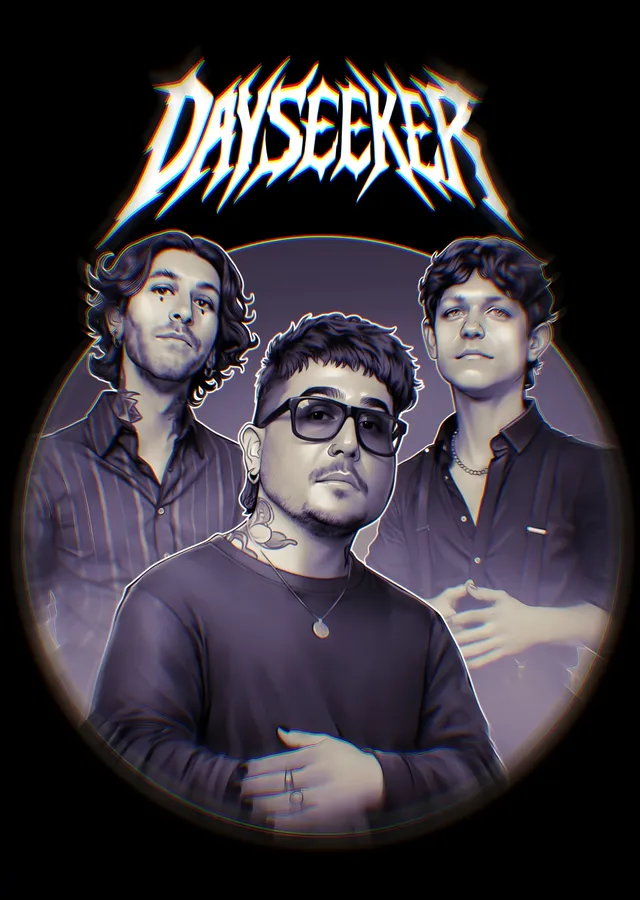 Dayseeker - Grup Portresi metal tablo