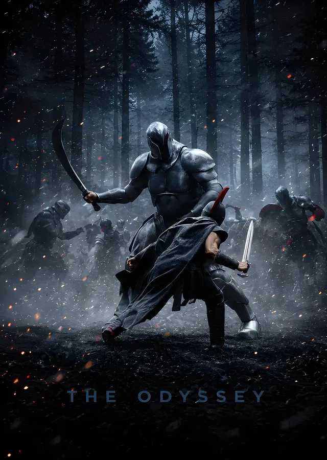The Odyssey: Karlı Muharebe metal tablo