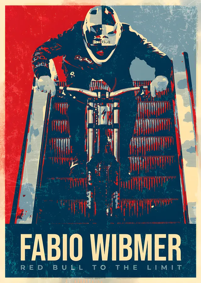Fabio Wibmer - Red Bull To The Limit metal tablo