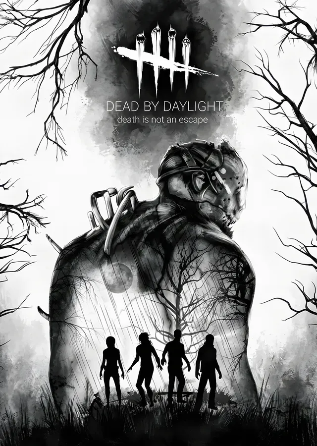Dead by Daylight: Ağaç Biçiminde Katil Silüeti metal tablo