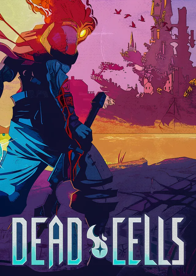 Dead Cells: Pembe Gün Batımında Kale metal tablo