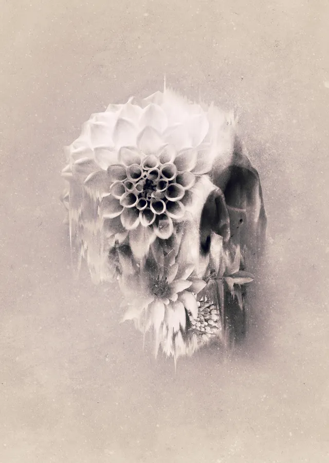 Decay Skull metal tablo