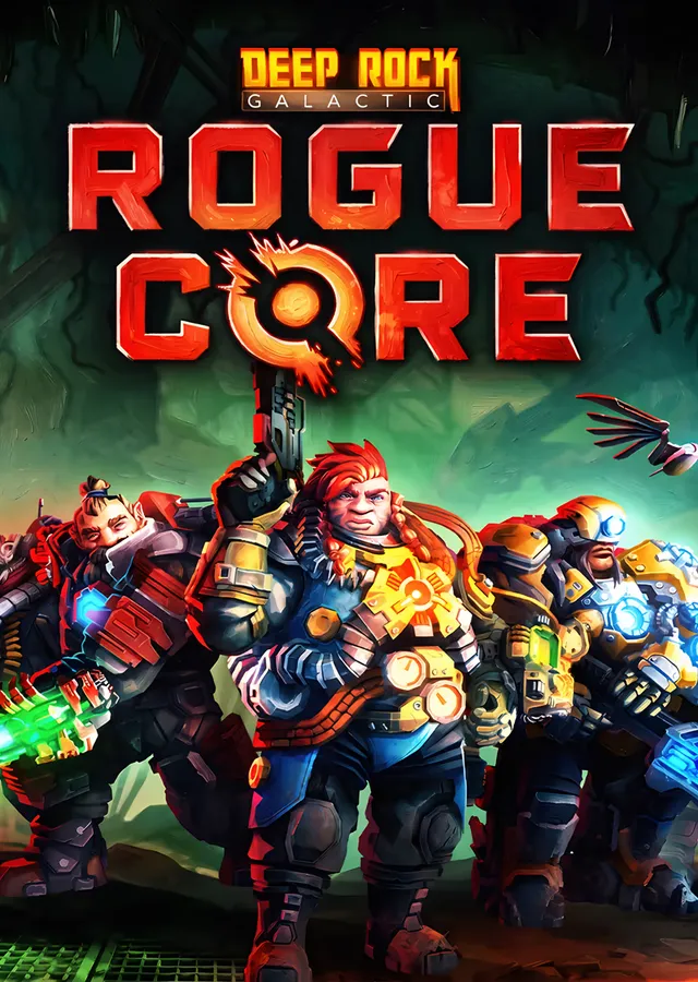 Deep Rock Galactic Rogue Core: Beş Cücenin Kadrosu metal tablo